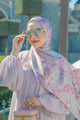 Wonderland Saten Şal - Mauve Rose