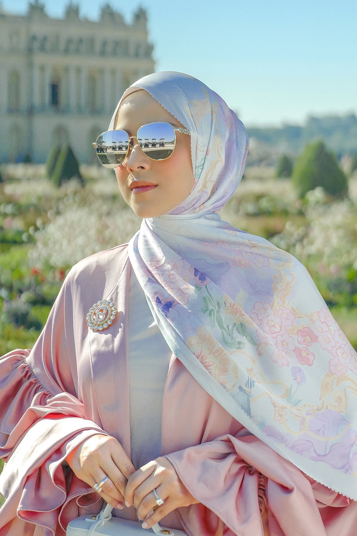 Wonderland Saten Şal - Pearl