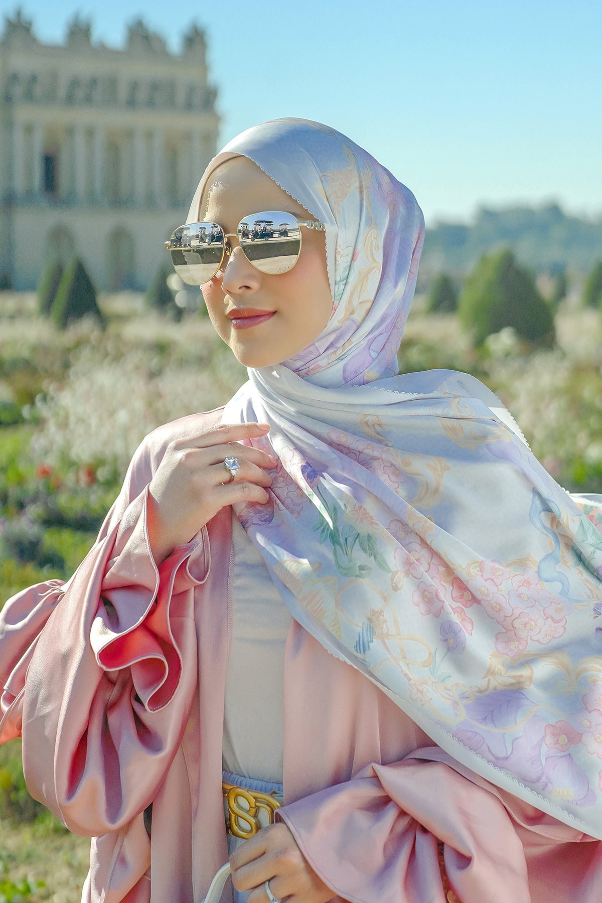Wonderland Saten Şal - Pearl