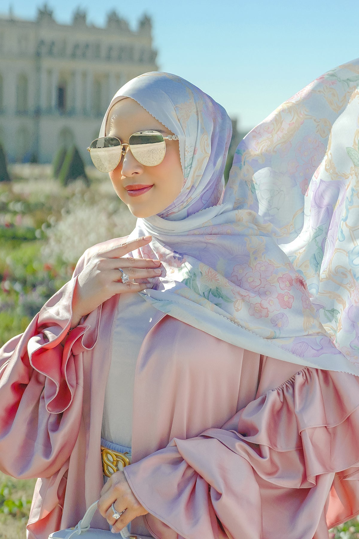 Wonderland Saten Şal - Pearl