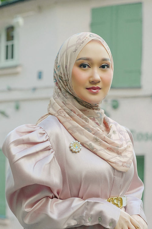 Autograph Pleated Shawl - Fleur