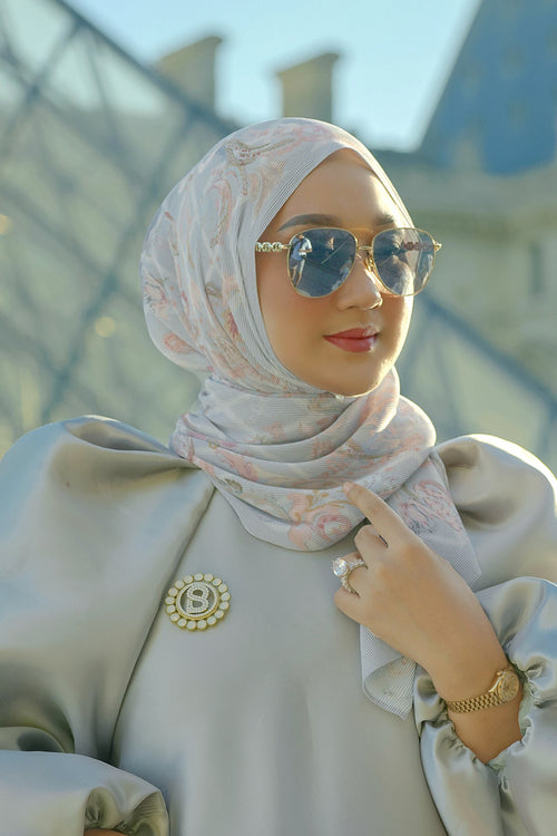 Autograph Pleated Shawl - Gris