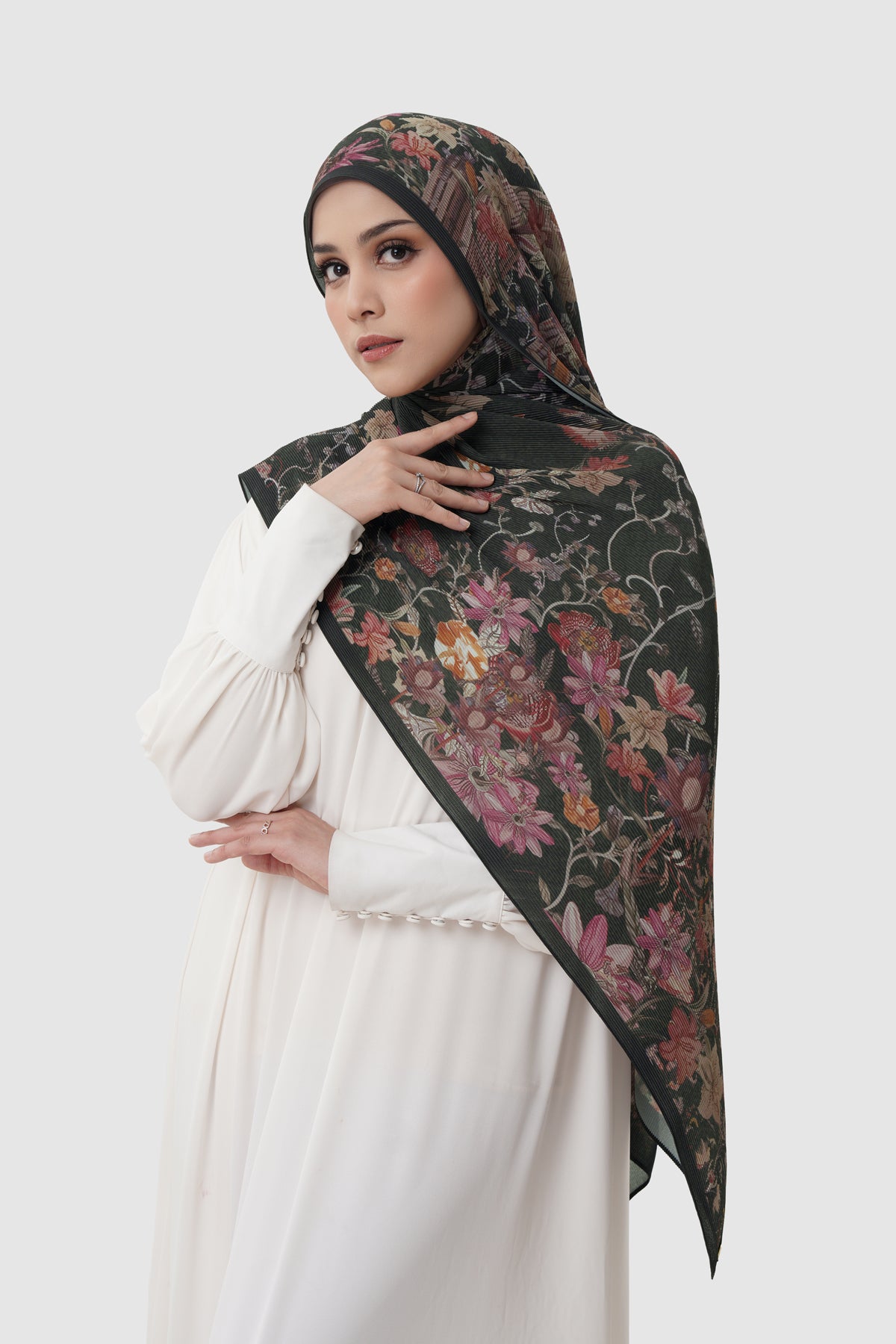Dubai Piliseli Şal - Siyah