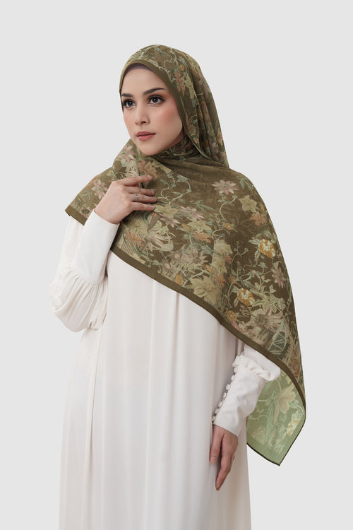 Dubai Pleated Shawl - Chocolate
