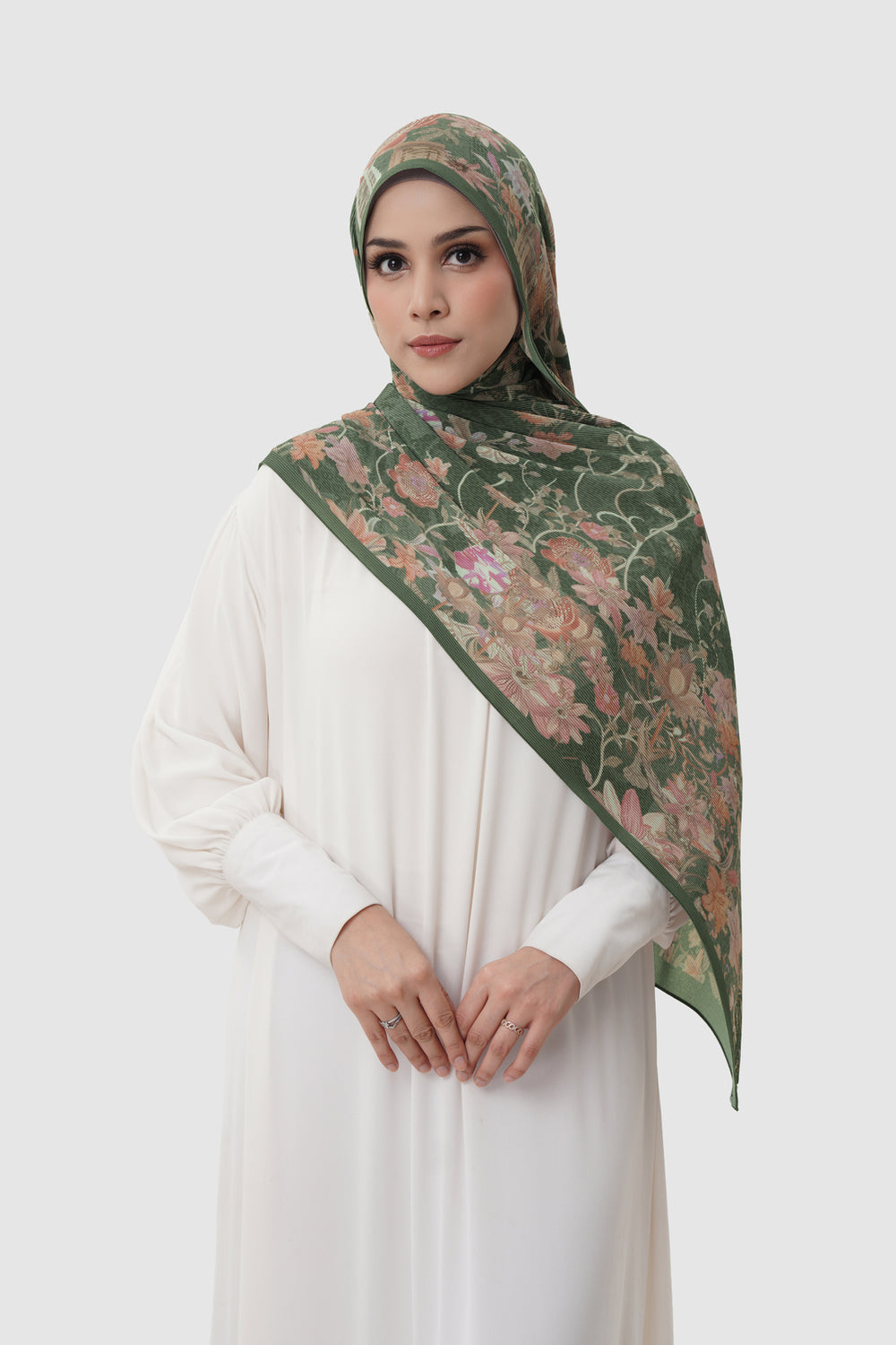 Dubai Piliseli Şal - Jade Yeşili