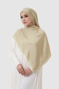 Tapis Satin Shawl - Butter