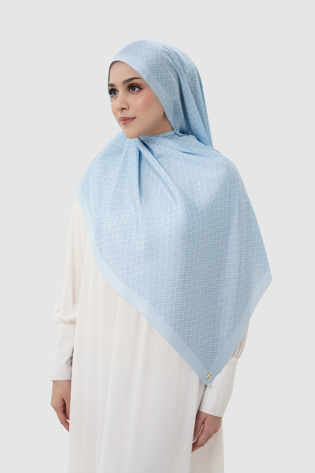 Tapis Saten Şal - Baby Blue