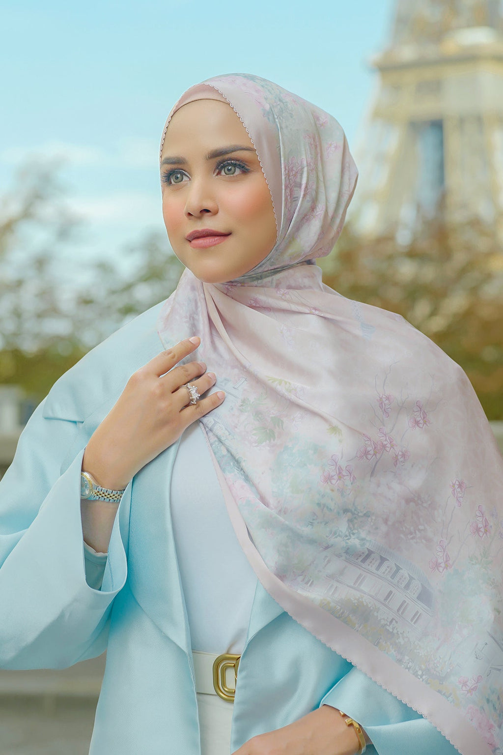 Parisian Saten Şal - Fleur