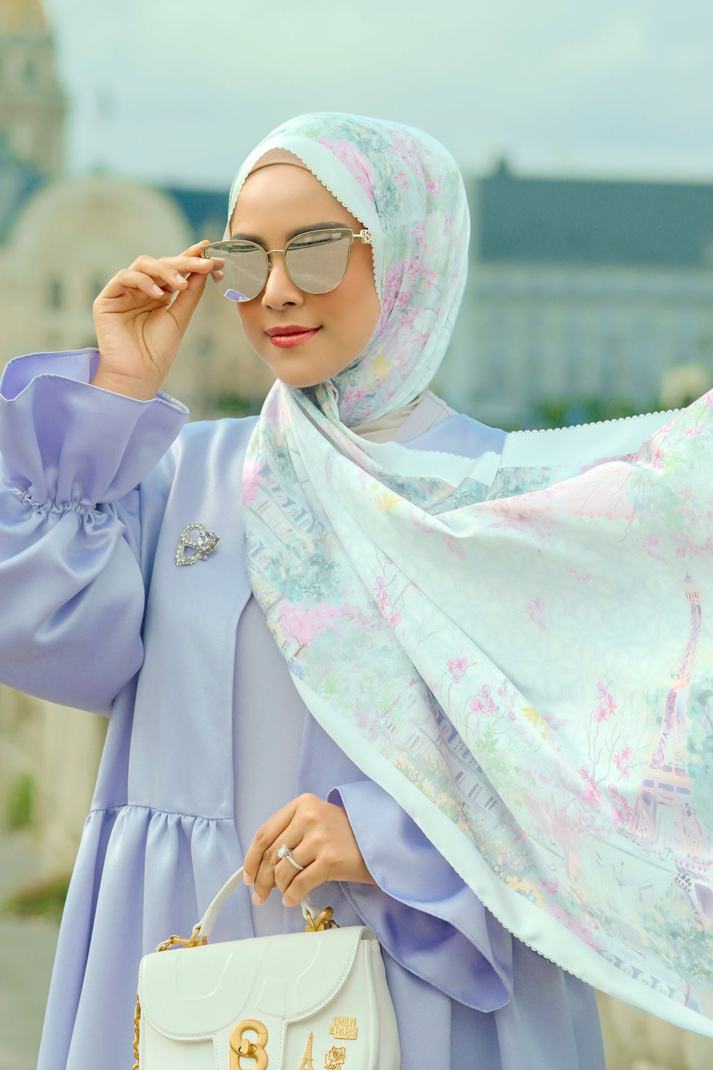 Parisian Saten Şal - Perle