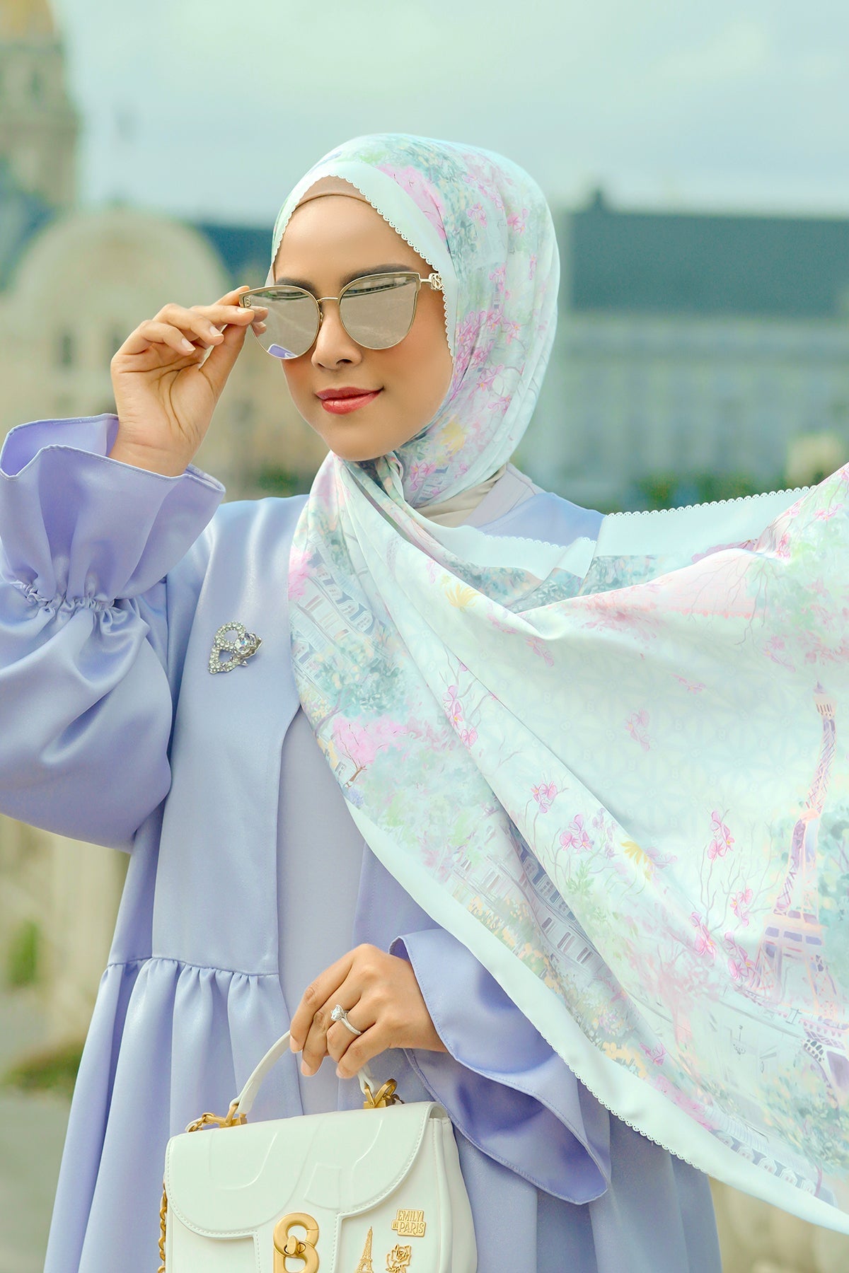 Parisian Saten Şal - Perle