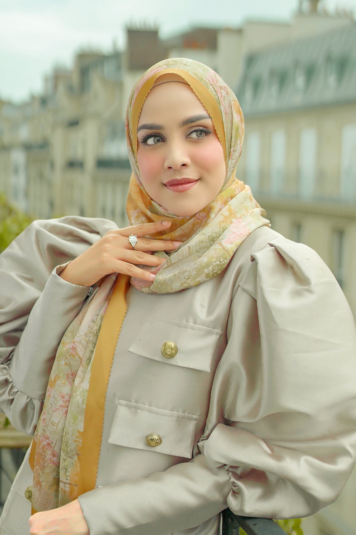 Parisian Saten Şal - Soleil