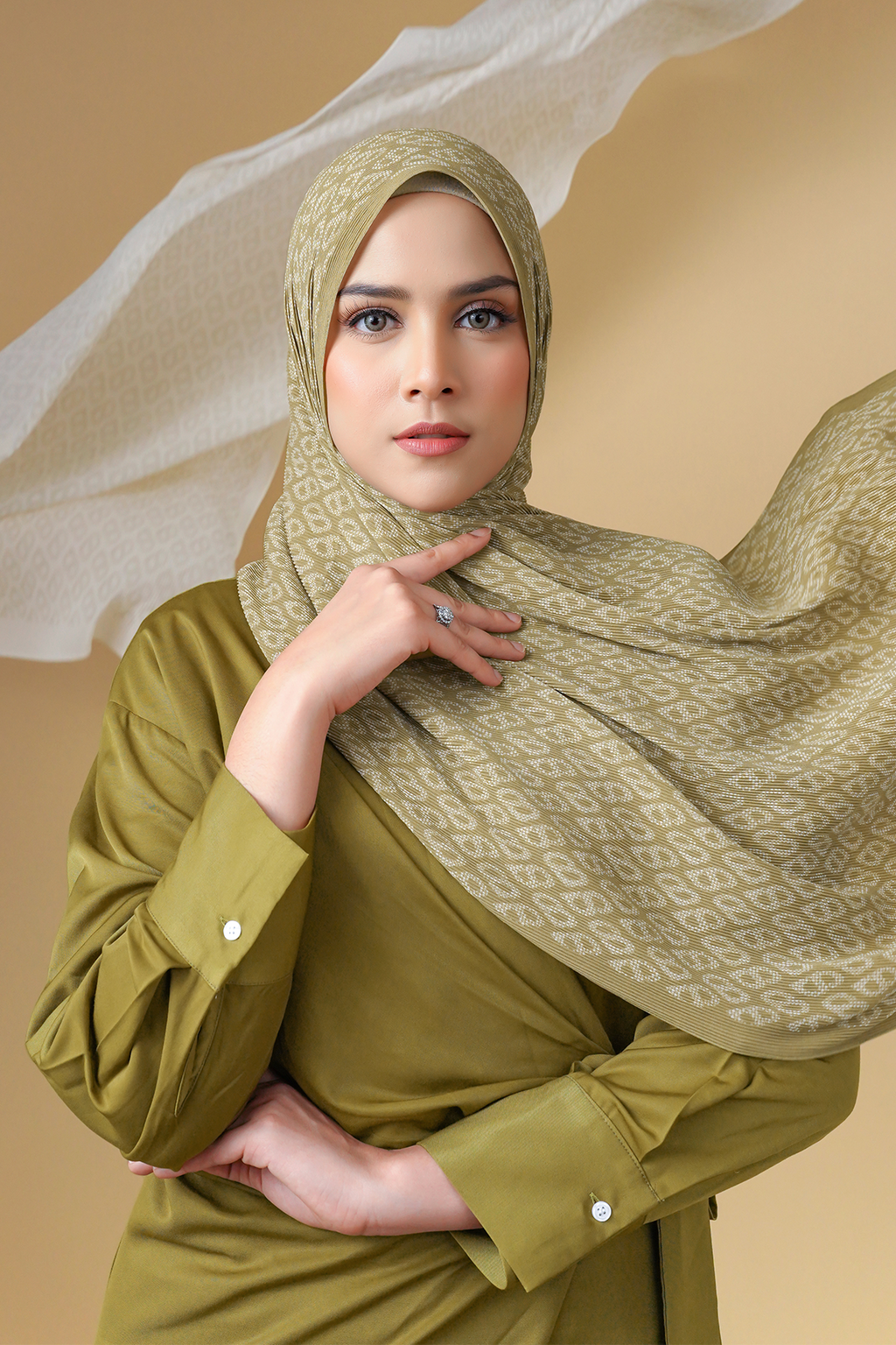 Tapis Piliseli Şal - Olive