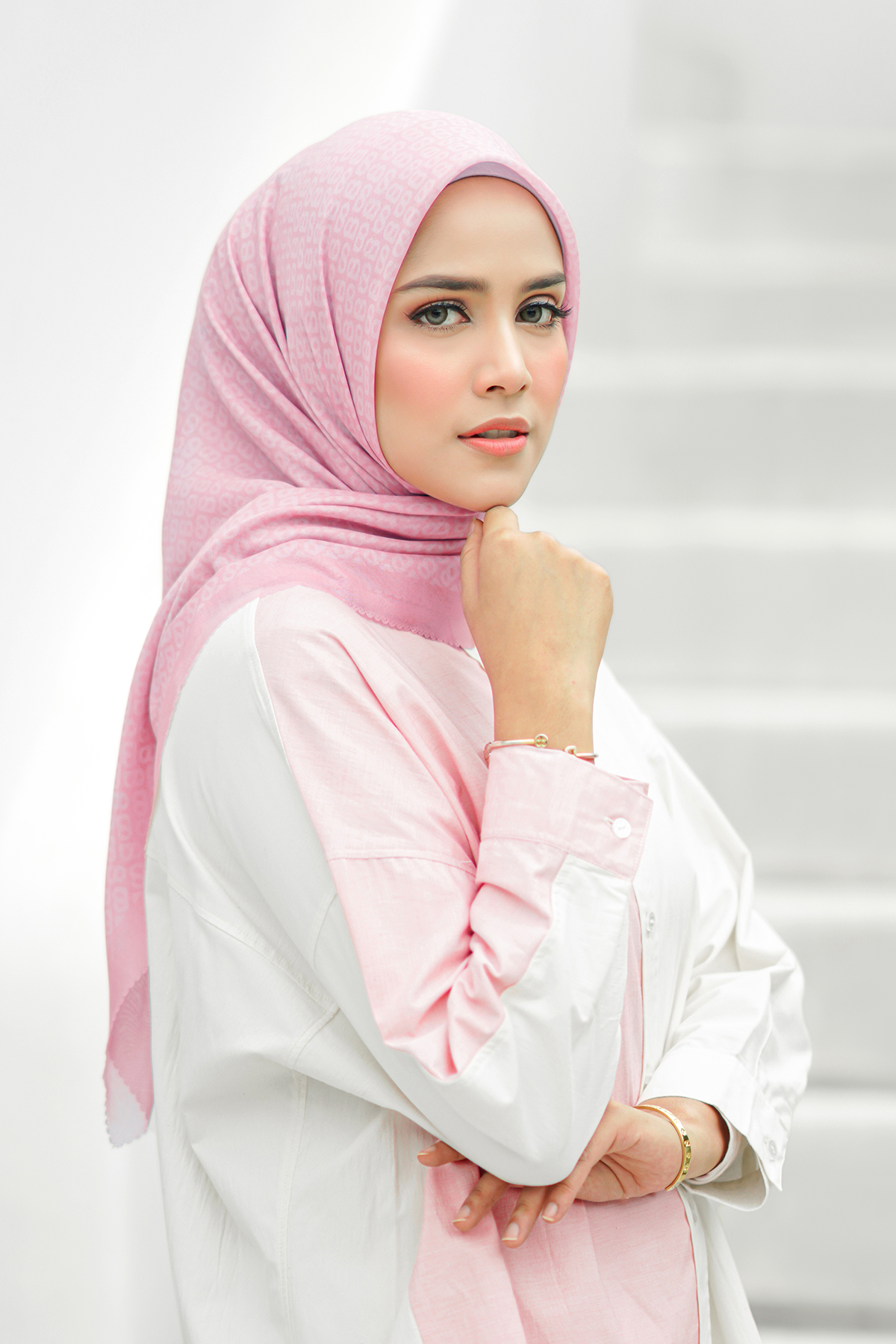 Tapis Saten Şal - Bubble Gum