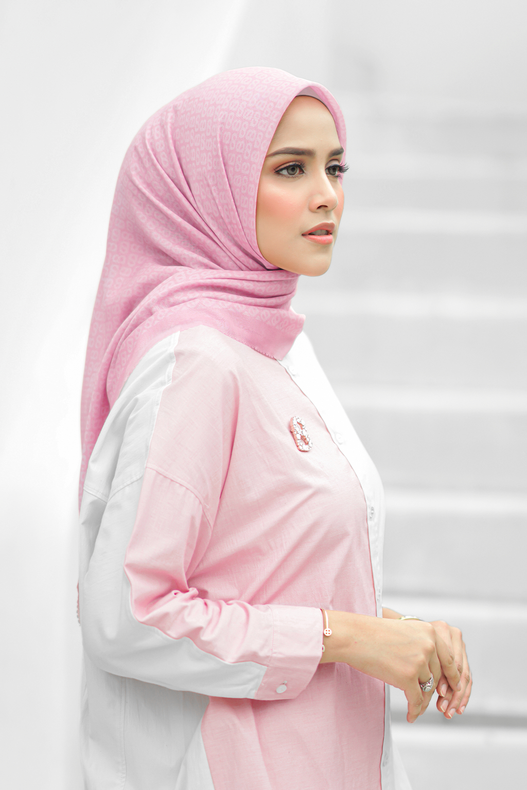 Tapis Saten Şal - Bubble Gum