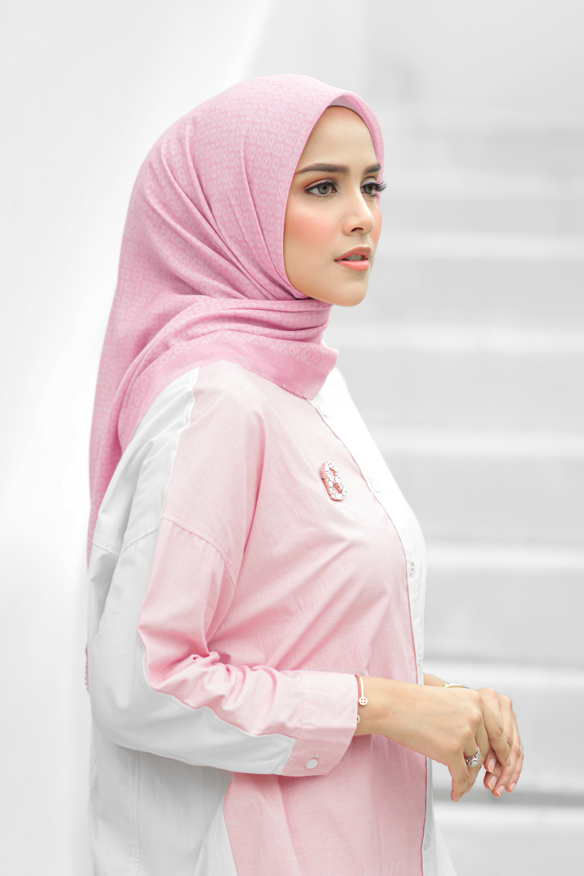 Tapis Saten Şal - Bubble Gum