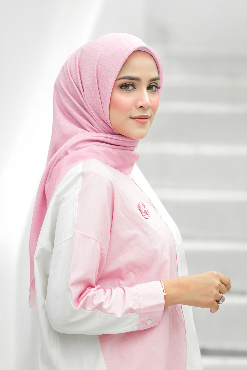 Tapis Saten Şal - Bubble Gum