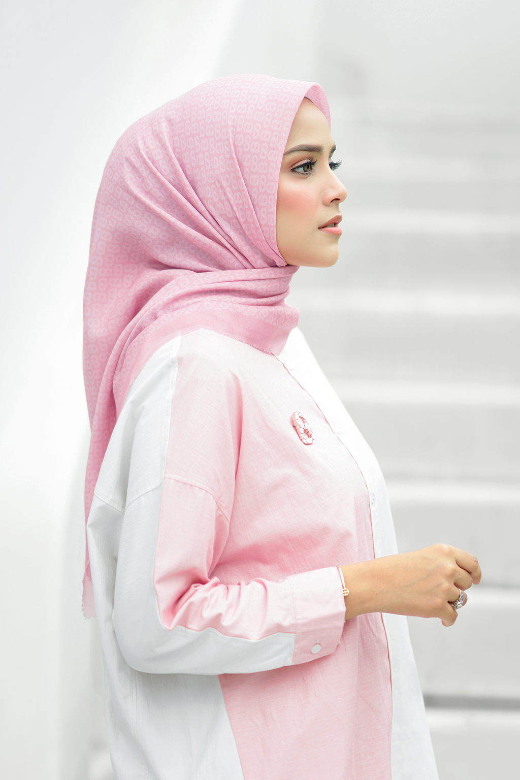 Tapis Saten Şal - Bubble Gum