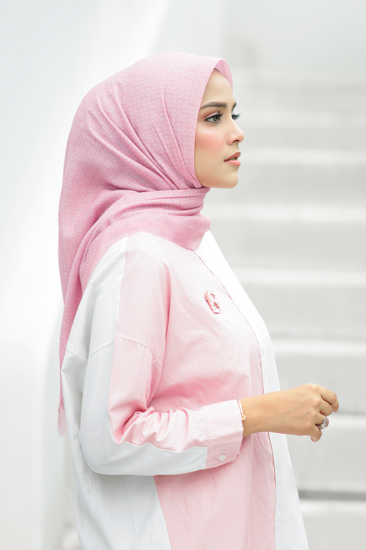 Tapis Saten Şal - Bubble Gum