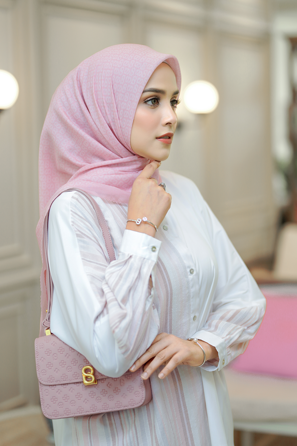 Tapis Saten Şal - Cotton Candy