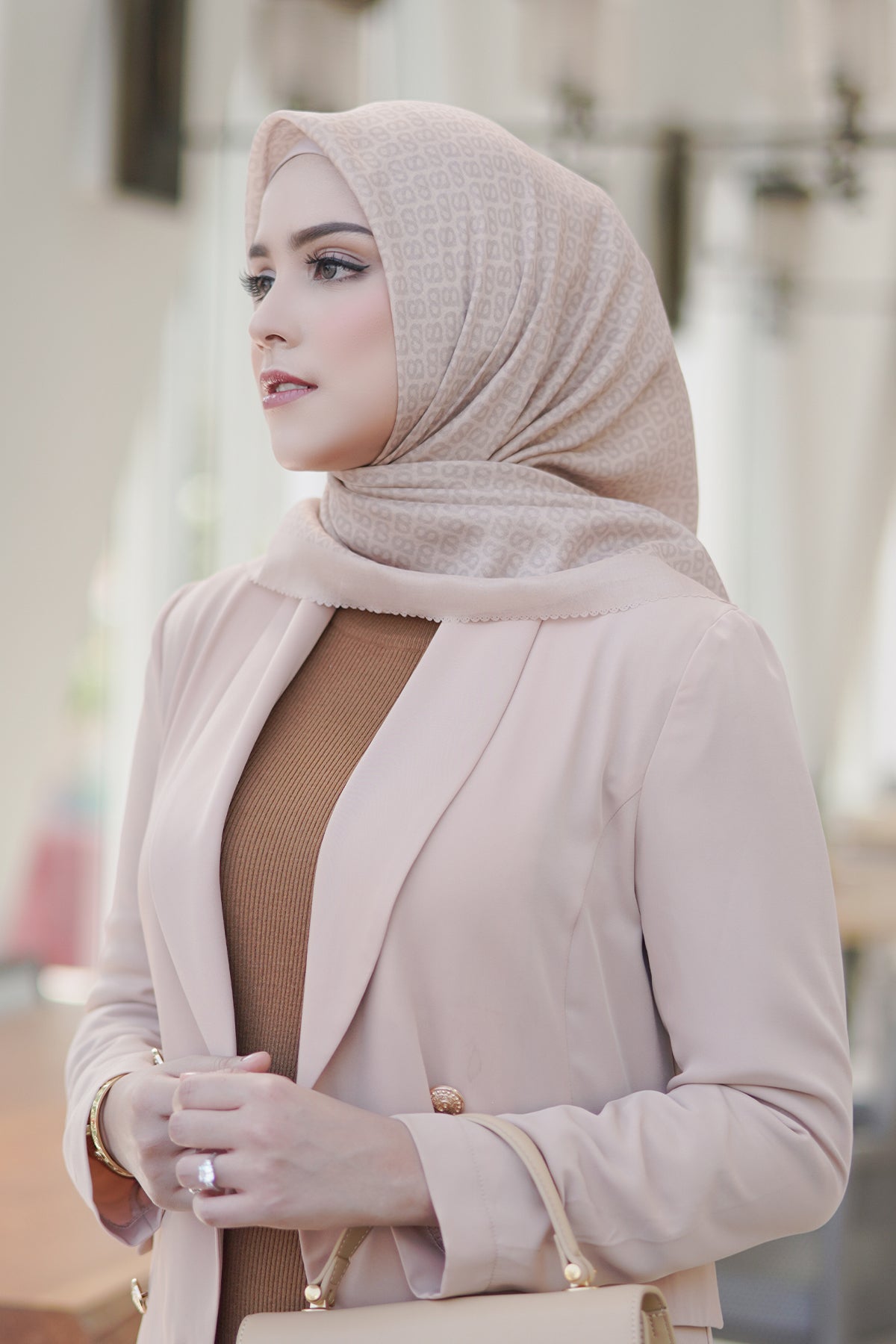 Tapis Saten Şal - Butter